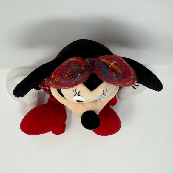 Disney Collection Holiday Minnie Mouse Plaid Cape and Bow 2015 Collectible Plush - Picture 14 of 15
